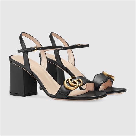 leather mid-heel sandal gucci size 41|gucci sandal outlet.